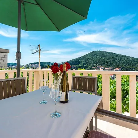 公寓 Lucija - Two Bedroom With Balcony And Sea View 杜布罗夫尼克